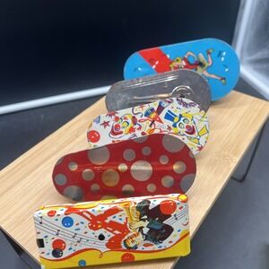 Set of 5 Vintage Metal Toy Noise Makers Tin Party New Years Eve